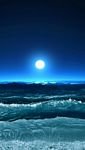 pic for Ocean Waves Under Moon Light 